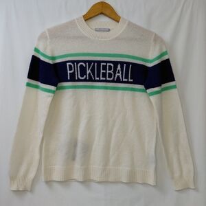 Alashan 100% Cashmere Pickleball Sweater‎ Women's Size Small Preppy Lightweight